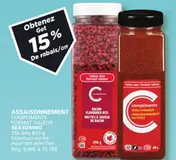 Marché Bonichoix COMPLIMENTS FORMAT VALEUR SEASONING offer
