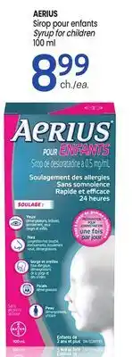 Uniprix AERIUS Sirop pour enfants /Syrup for children offer