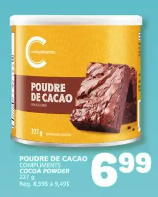Marché Bonichoix COMPLIMENTS COCOA POWDER offer