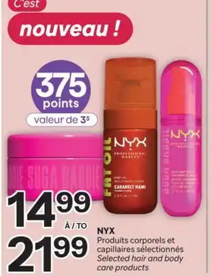 Brunet NYX Produits corporels et capillaires sélectionnés offer