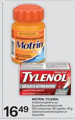 Brunet MOTRIN, TYLENOL Selected acetaminophen or ibuprofen offer