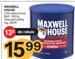 Brunet MAXWELL HOUSE Café sélectionné offer