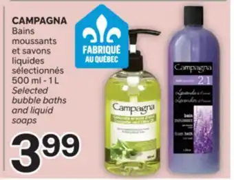 Brunet CAMPAGNA Bains moussants et savons liquides sélectionnés offer