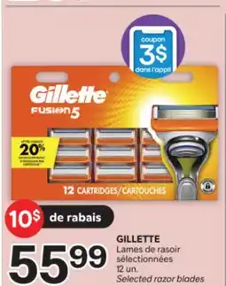 Brunet GILLETTE Lames de rasoir sélectionnées offer