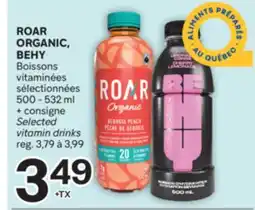 Brunet ROAR ORGANIC, BEHY Boissons vitaminées sélectionnées offer