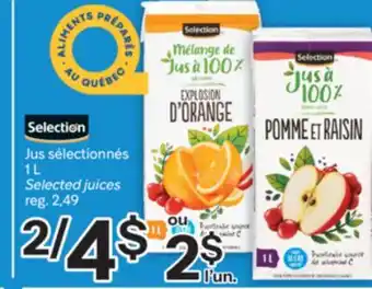 Brunet SELECTION Jus sélectionnés offer