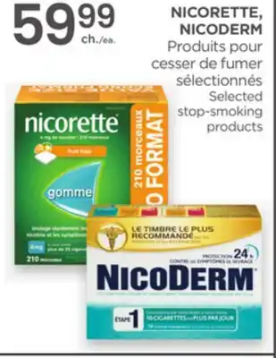 Proxim NICORETTE, NICODERM Selected stop smoking products offer
