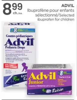 Proxim ADVIL Selected ibuprofen for children offer
