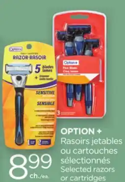 Proxim OPTION+ Selected razors or cartridges offer
