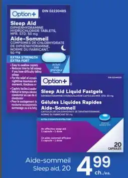 Proxim OPTION+ Sleep aid offer