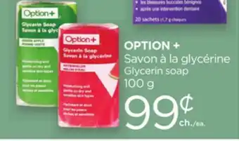 Proxim OPTION+ Glycerin soap offer