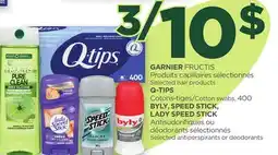 Proxim GARNIER, Q-TIPS, BYLY, SPEED STICK, LADY SPEED STICK offer
