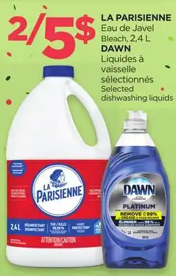 Proxim LA PARISIENNE, DAWN Selected dishwashing liquids offer