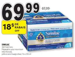 Familiprix SIMILAC, 360 Total Care, Préparation pour nourrisson/Infant formula, prête à servir/ready to feed offer