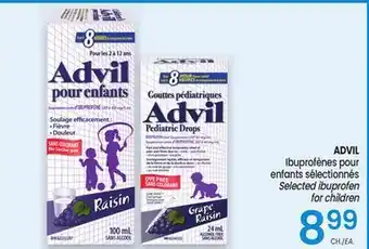 Uniprix ADVIL Ibuprofènes pour enfants sélectionnés/Selected ibuprofen for children offer