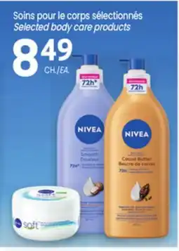Uniprix NIVEA Soins pour le corps sélectionnés/Selected body care products offer