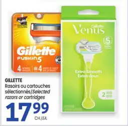 Uniprix GILLETTE Rasoirs ou cartouches sélectionnés/Selected razors or cartridges offer