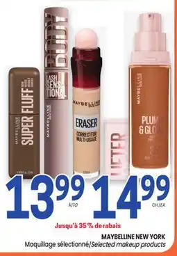 Uniprix MAYBELLINE NEW YORK Maquillage sélectionné/Selected makeup products offer
