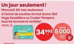 Maxi ÉCONO 360 HUGE SWADDLERS OU CRUISER PAMPERS offer