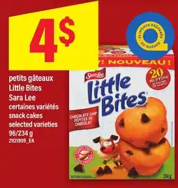 Maxi PETITS GÂTEAUX LITTLE BITES SARA LEE | SNACK CAKES, 96/234 g offer