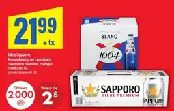 Maxi BIÈRE SAPPORO, KRONENBOURG, OU LANDSHARK, 12X330/355 ML offer