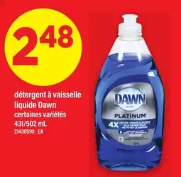 Maxi DÉTERGENT À VAISSELLE LIQUIDE DAWN, 431/502 mL offer