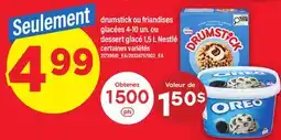 Maxi DRUMSTICK OU FRIANDISES GLACÉES 4-10 UN. OU DESSERT GLACÉ 1,5 L NESTLÉ offer
