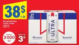 Maxi BIÈRE MICHELOB ULTRA CANETTES offer