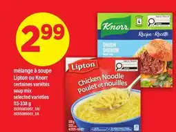 Maxi MÉLANGE À SOUPE LIPTON OU KNORR | SOUP MIX offer