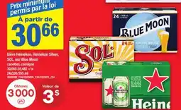 Maxi BIÈRE HEINEKEN, HEINEKEN SILVER, SOL, OUR BLUE MOON offer