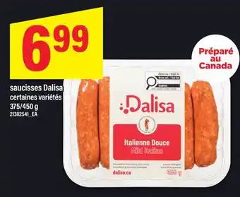 Maxi SAUCISSES DALISA, 375/450 G offer