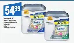 Maxi PRÉPARATION EN POUDRE POUR BÉBÉS PRO ADVANCE SIMILAC ÉTAPE 1 OU 2 offer