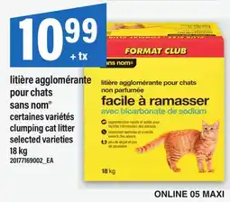 Maxi LITIÈRE AGGLOMÉRANTE SANS NOM | CLUMPING CAT LITTER offer