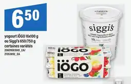 Maxi YOGOURT IÖGO, 16X100 G OU SIGGI'S, 650/750 G offer