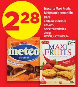 Maxi BISCUITS MAXI FRUITS, METEO OU NORMANDIE DARE | COOKIES offer