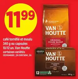 Maxi CAFÉ TORRÉFIÉ ET MOULU 340 G OU CAPSULES 10/12 UN. VAN HOUTTE offer