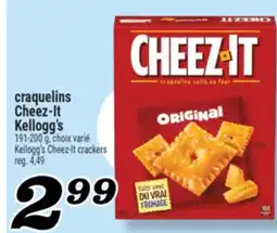 Marché Richelieu Craquelins Cheez‑It Kellogg's | Kellogg's Cheez-It crackers offer