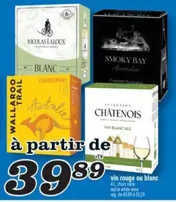 Marché Richelieu VIN ROUGE OU BLANC | RED OR WHITE WINE offer