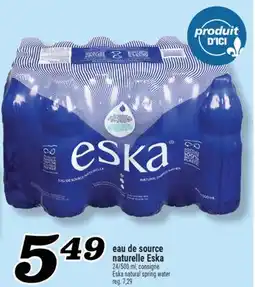 Marché Richelieu EAU DE SOURCE NATURELLE ESKA | ESKA NATURAL SPRING WATER offer