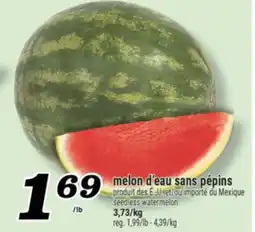 Marché Richelieu MELON D'EAU SANS PÉPINS | SEEDLESS WATERMELON offer