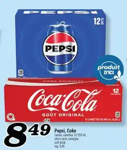 Marché Richelieu PEPSI, COKE | SOFT DRINK offer