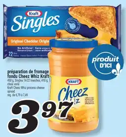 Marché Richelieu préparation de fromage fondu CheezWhiz Kraft | Kraft Cheez Whiz process cheese spread offer