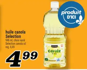 Marché Richelieu Huile canola Selection | Selection canola oil offer
