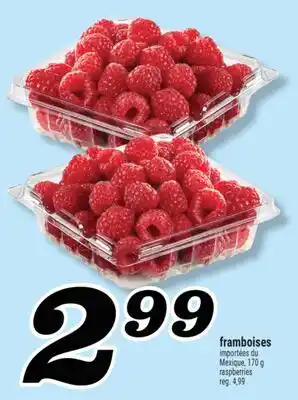 Marché Richelieu framboises | raspberries offer