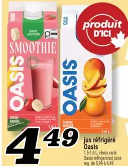 Marché Richelieu jus réfrigéré Oasis | Oasis refrigerated juice offer