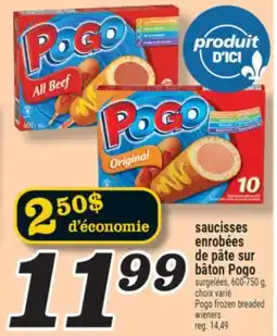 Marché Richelieu saucisses enrobées de pâte sur bâton Pogo | Pogo frozen breaded wieners offer