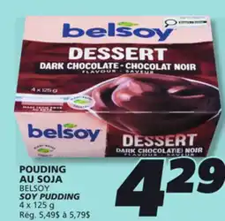 IGA BELSOY SOY PUDDING offer