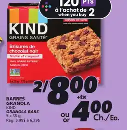 IGA KIND GRANOLA BARS offer