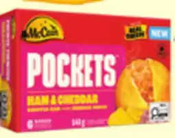 IGA McCAIN FROZEN PIZZA POCKETS offer
