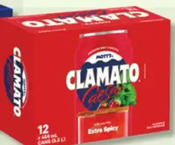IGA MOTT'S CLAMATO CAESAR TOMATO CLAM COCKTAIL offer